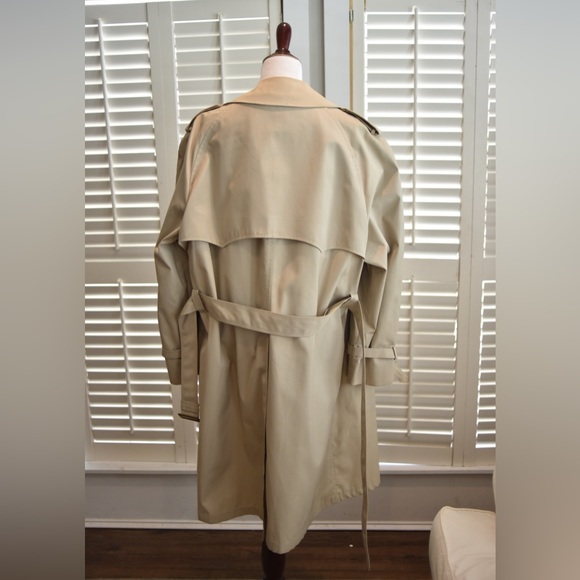 Vintage Christian Dior Trench Coat double breasted 46R - Picture 9 of 16